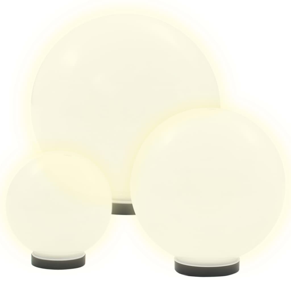Juego de lámparas de bola LED 6 uds esféricas PMMA 20/30/40 cm