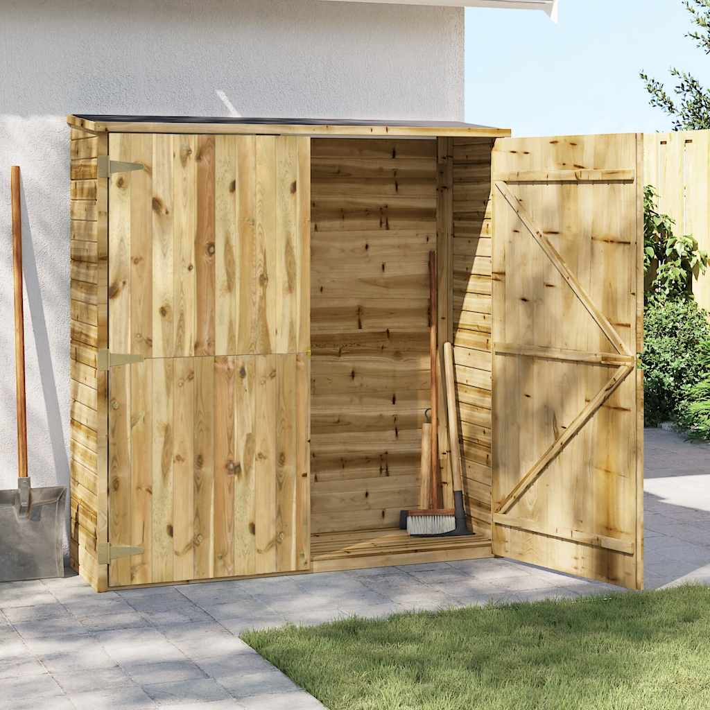 Garden tool shed, impregnated pine wood, 123x50x171 cm