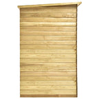 Cobertizo para jardín de madera pino impregnada 232x110x170 cm