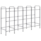 Estantería almacenaje para 12 cajas acero plateado 190x33x116cm