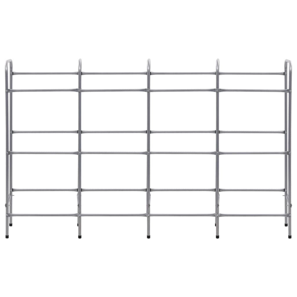 Estantería almacenaje para 12 cajas acero plateado 190x33x116cm