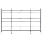 Estantería almacenaje para 12 cajas acero plateado 190x33x116cm