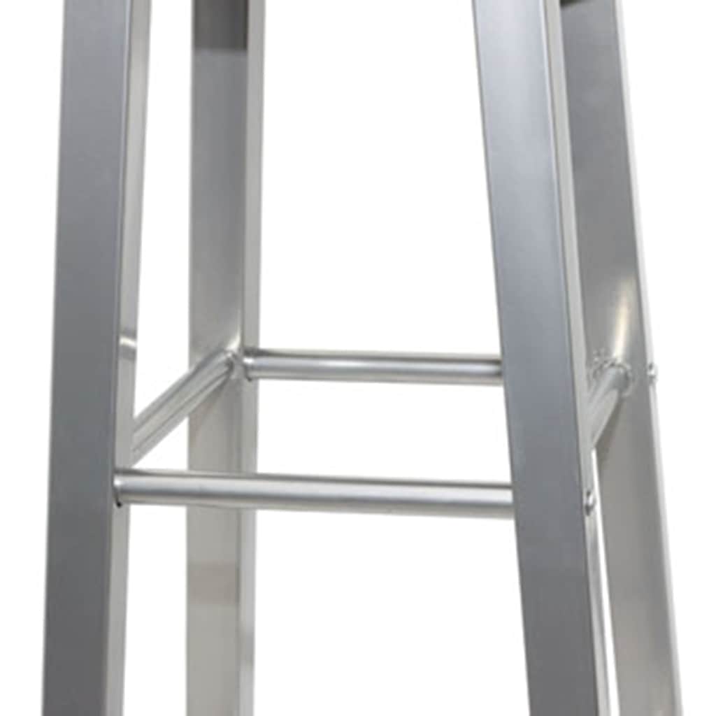Taburetes de cocina 4 unidades MDF plateado y marrón
