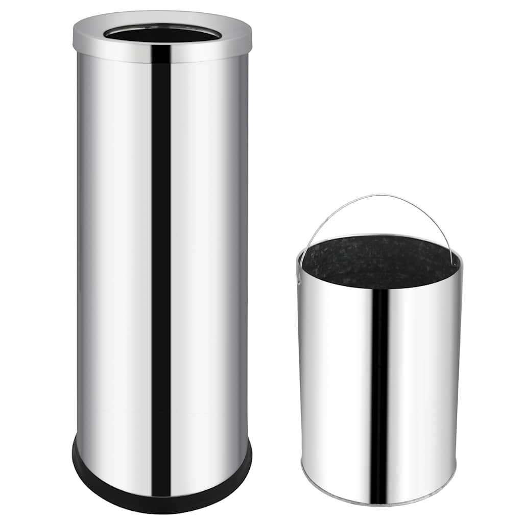Cubo de basura para hotel de acero inoxidable 32 L