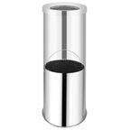 Cubo de basura para hotel de acero inoxidable 32 L