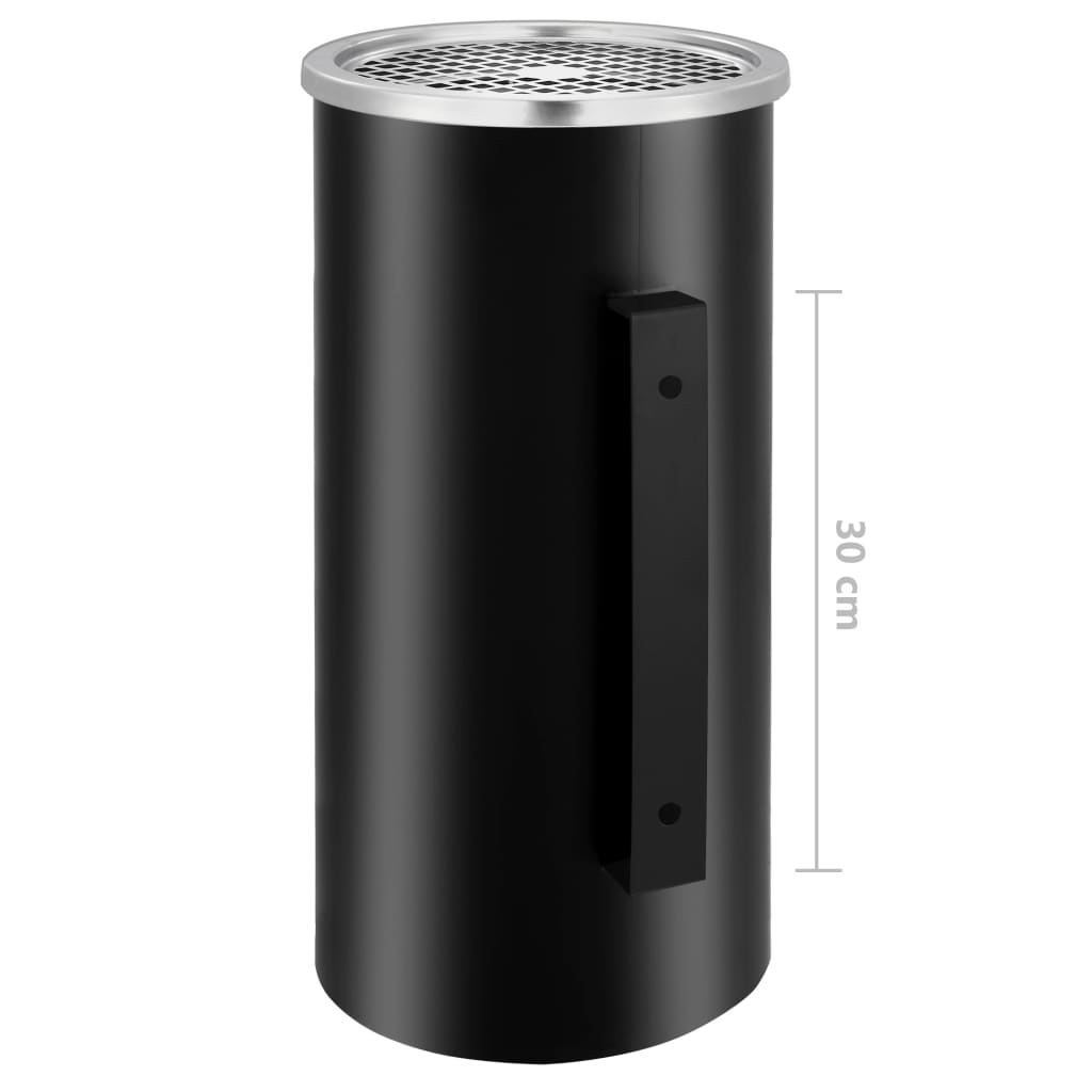 Papelera con cenicero de pared acero 26 L