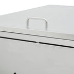 Cobertizo contenedor de basura cuádruple acero inoxidable 240L