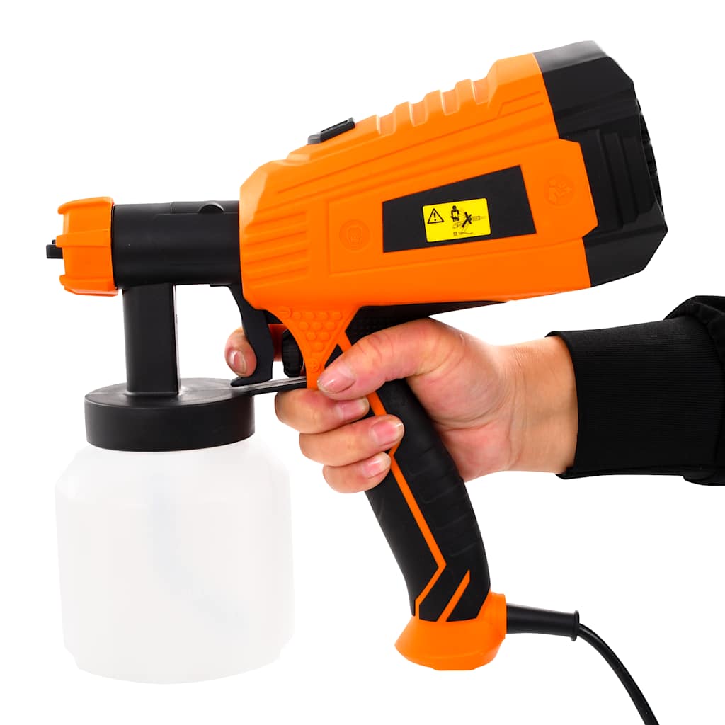 Pistola de pintura eléctrica con 3 tamaños boquilla 500W 800ml
