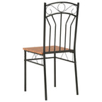 Sillas de comedor 2 unidades MDF marrón