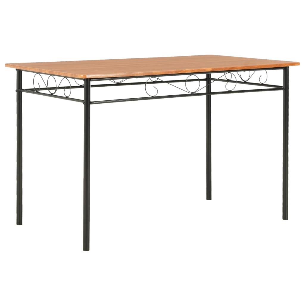 Mesa de comedor de madera maciza de mango rugosa 180x90x76 cm