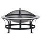Brasa de jardim com grelha em aço inoxidável 76 cm