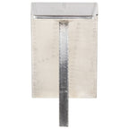 Escritorio de ala de avión metal plateado 112x50x76 cm