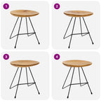 Taburetes de cocina 2 unidades madera de teca maciza