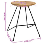 Taburetes de cocina 2 unidades madera de teca maciza