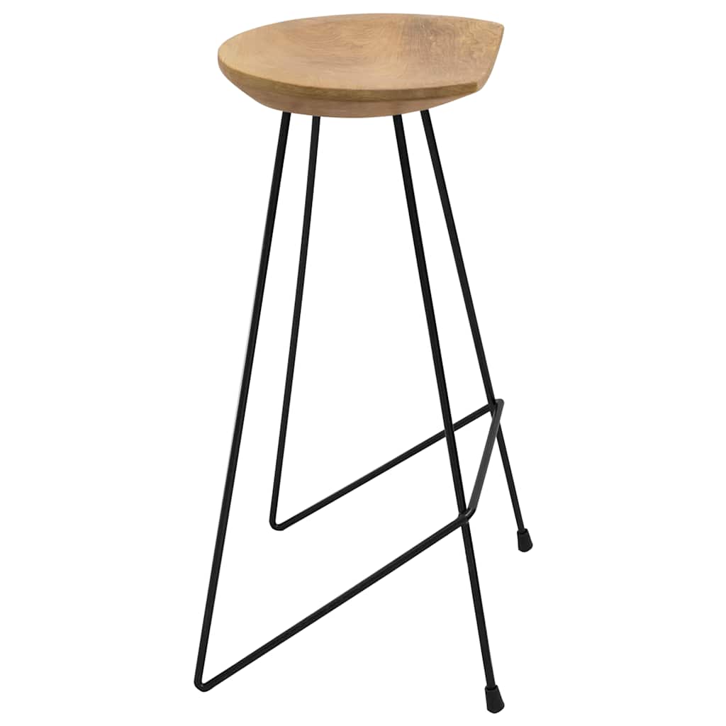 Taburetes de cocina 2 unidades madera maciza de teca