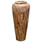 Jarrón decorativo de madera maciza de teca 40x100 cm
