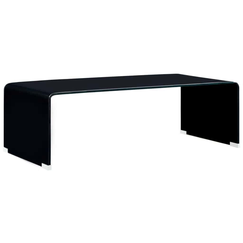 Mesa de centro de vidrio templado 45x40x58 cm