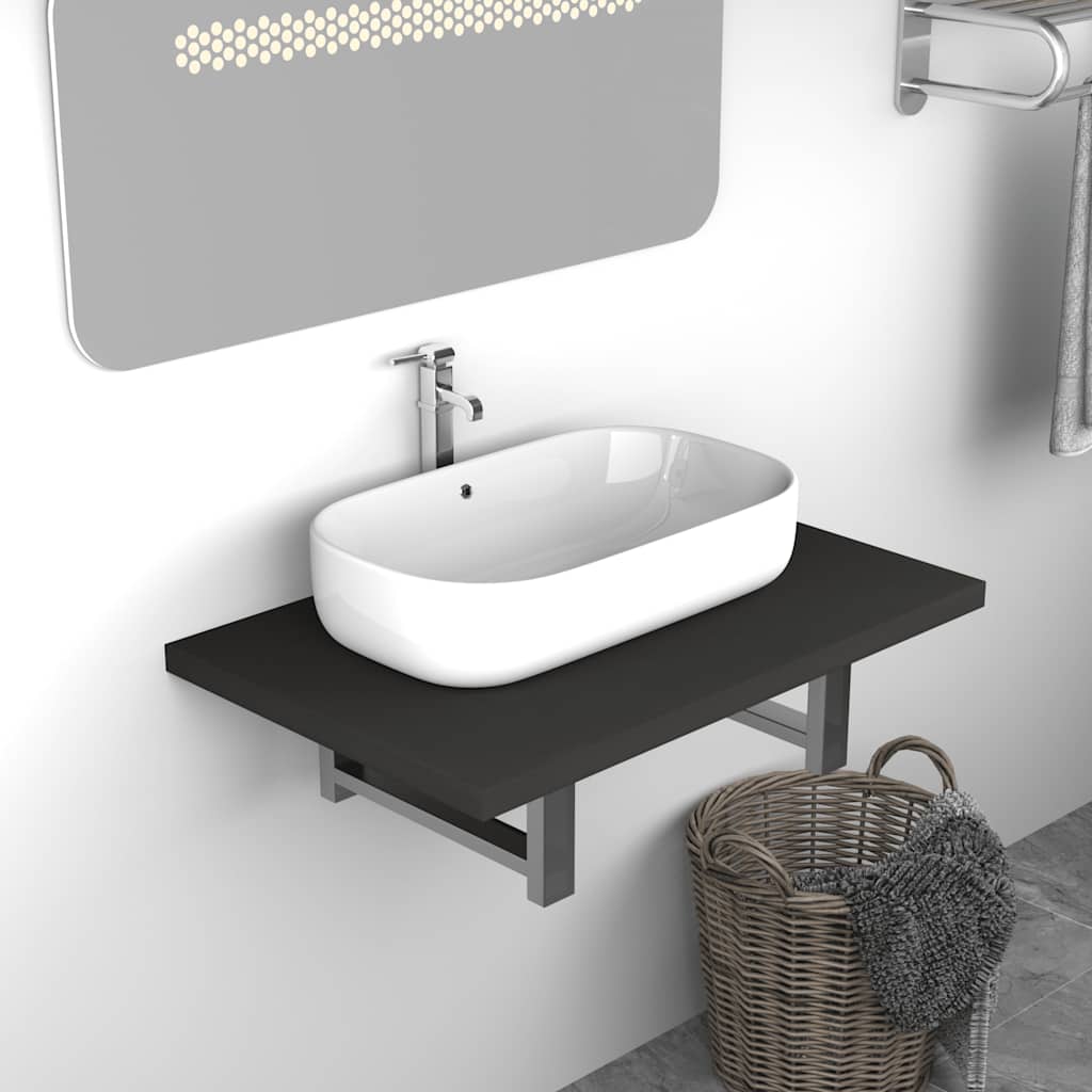Mueble de cuarto de baño blanco 60x40x16,3 cm
