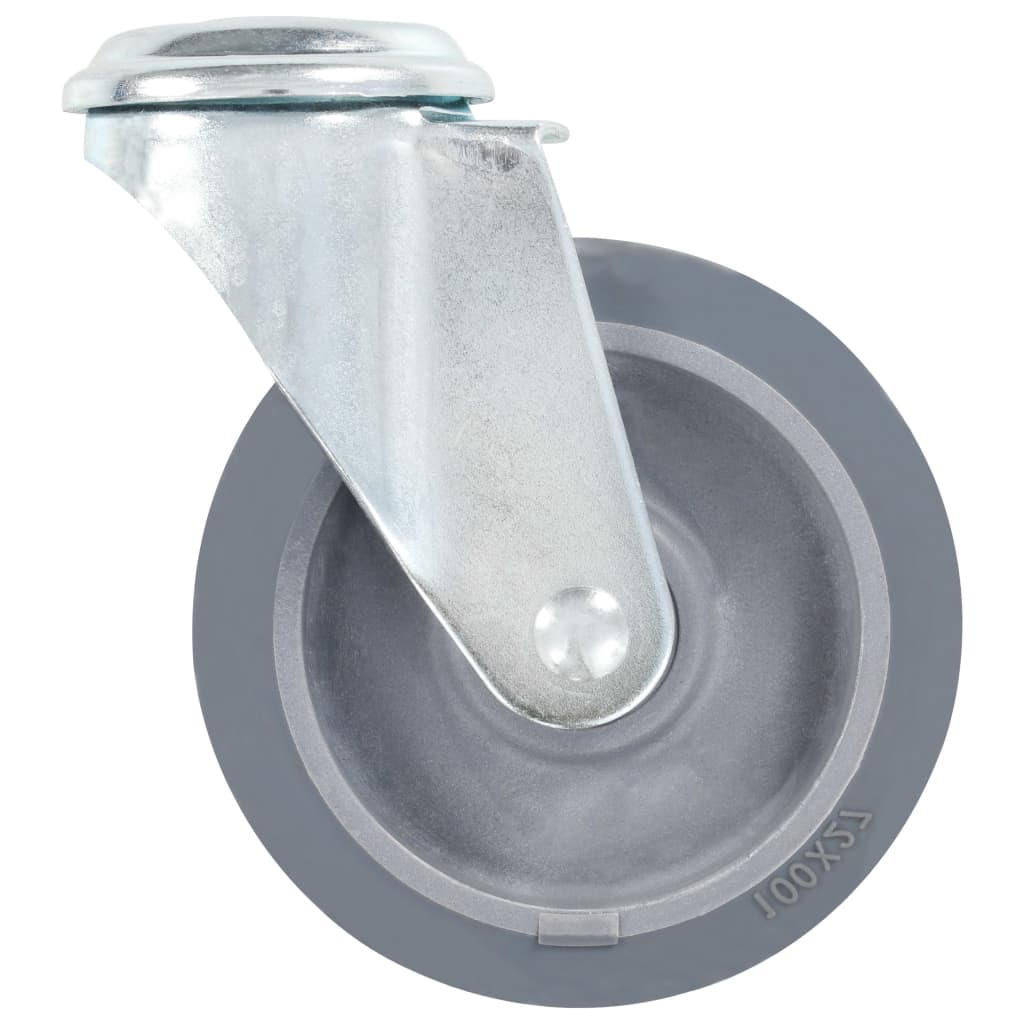 Ruedas giratorias con agujero pasador 24 unidades 100 mm