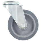 Ruedas giratorias con agujero pasador 24 unidades 100 mm