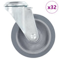 Ruedas giratorias con agujero pasador 32 unidades 100 mm