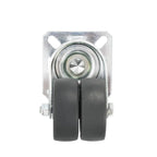 Ruedas dobles giratorias 8 unidades 50 mm