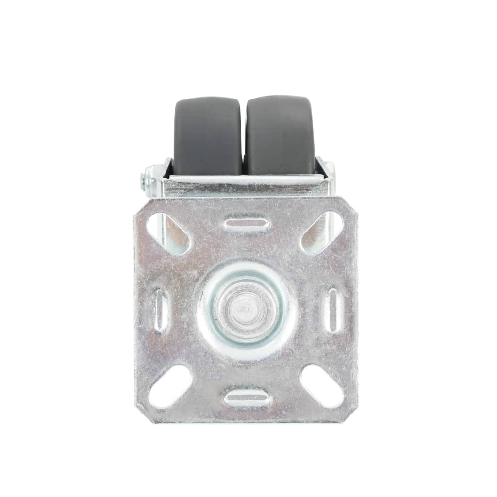 Ruedas dobles giratorias 12 unidades 50 mm
