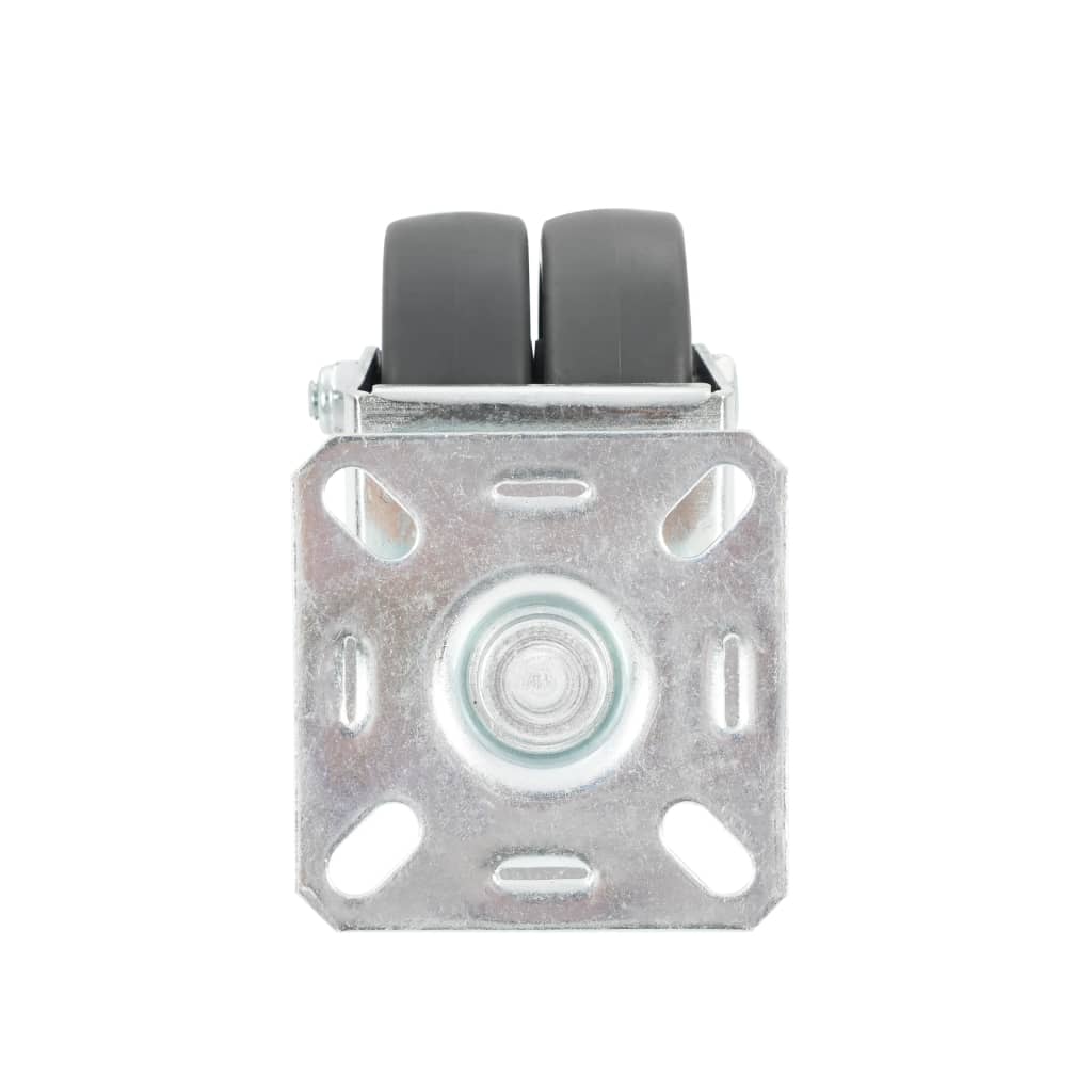 Ruedas dobles giratorias 24 unidades 50 mm