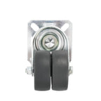 Ruedas dobles giratorias 24 unidades 50 mm