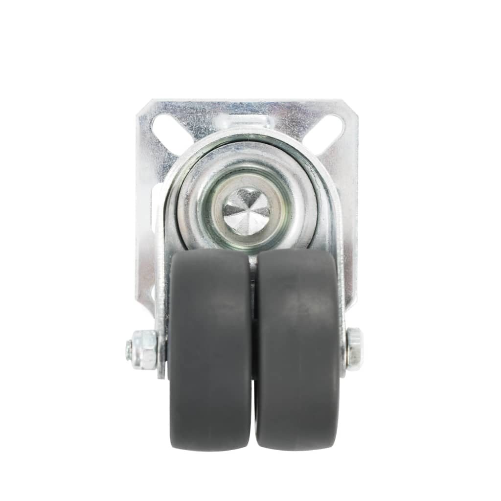Ruedas dobles giratorias 24 unidades 50 mm