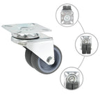 Ruedas dobles giratorias 32 unidades 50 mm