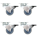 Ruedas dobles giratorias 24 unidades 50 mm