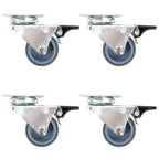 Ruedas dobles giratorias 24 unidades 50 mm