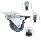 Ruedas dobles giratorias 24 unidades 50 mm