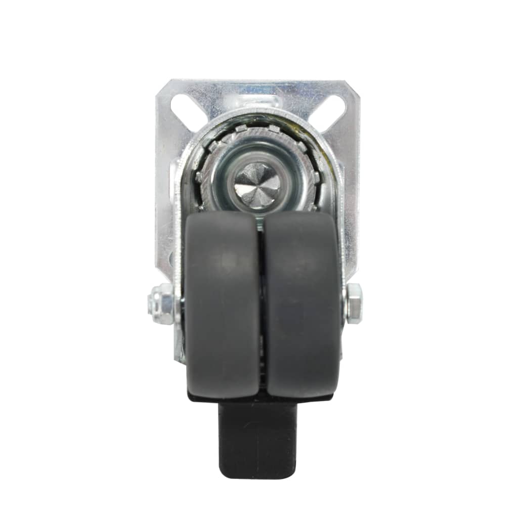 Ruedas dobles giratorias 24 unidades 50 mm