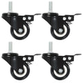 Ruedas giratorias con frenos 12 unidades 50 mm