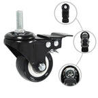 Ruedas giratorias con frenos 16 unidades 50 mm