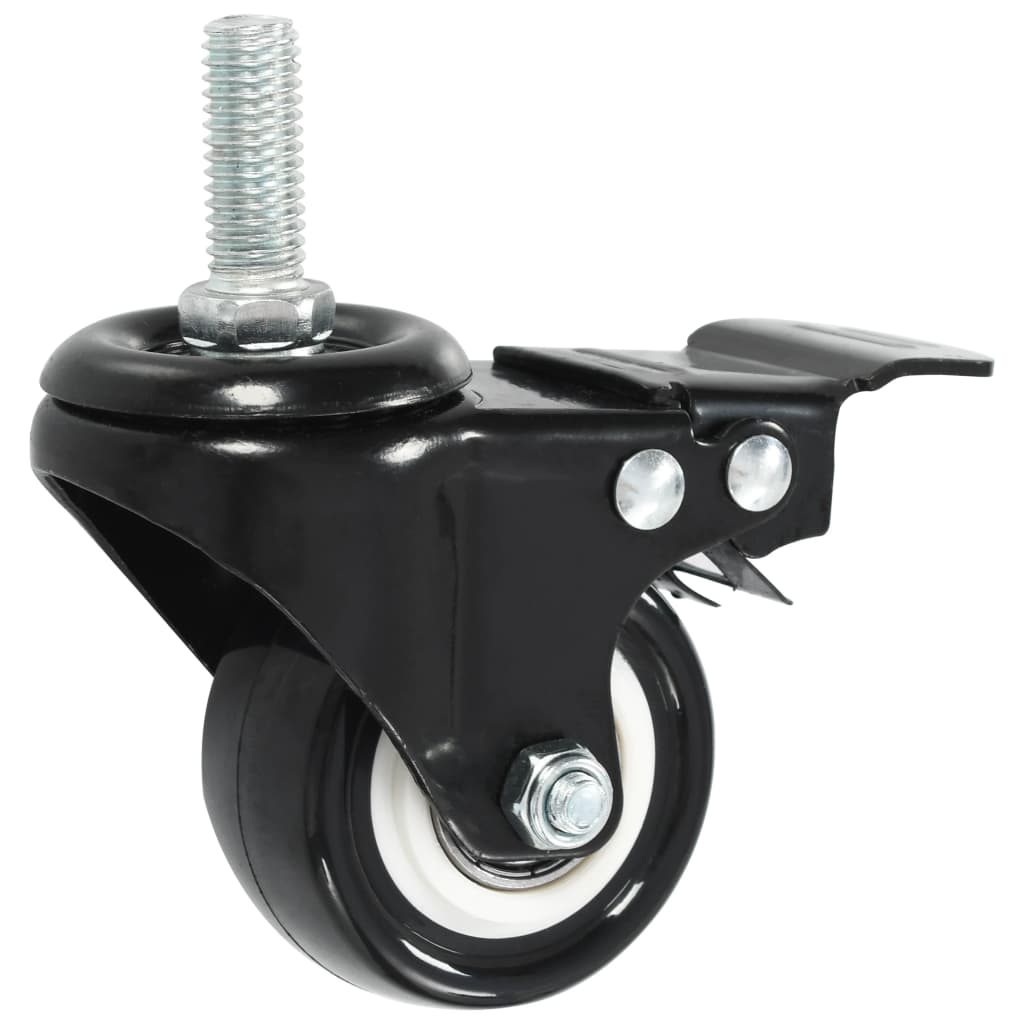 Ruedas giratorias con frenos 16 unidades 50 mm