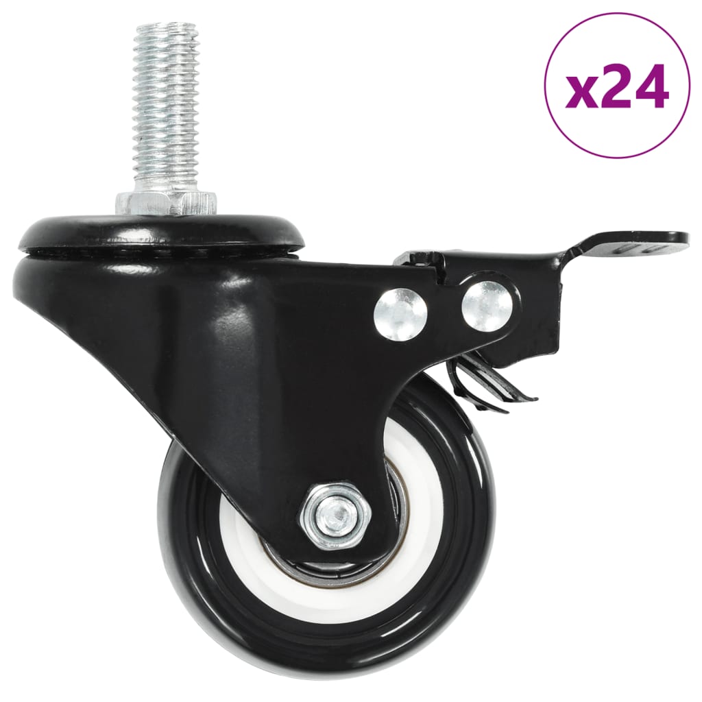 Ruedas giratorias 24 piezas 100 mm