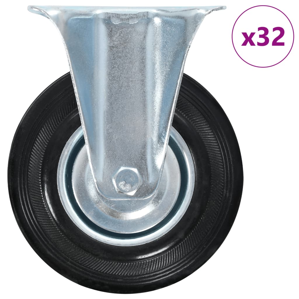 Ruedas fijas 32 unidades 125 mm