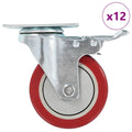 Ruedas giratorias 12 unidades 100 mm