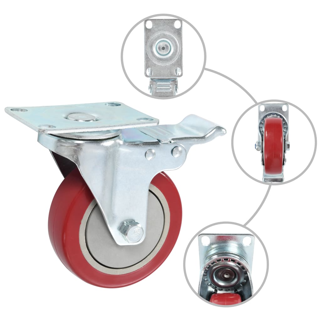 Ruedas giratorias 24 piezas 100 mm