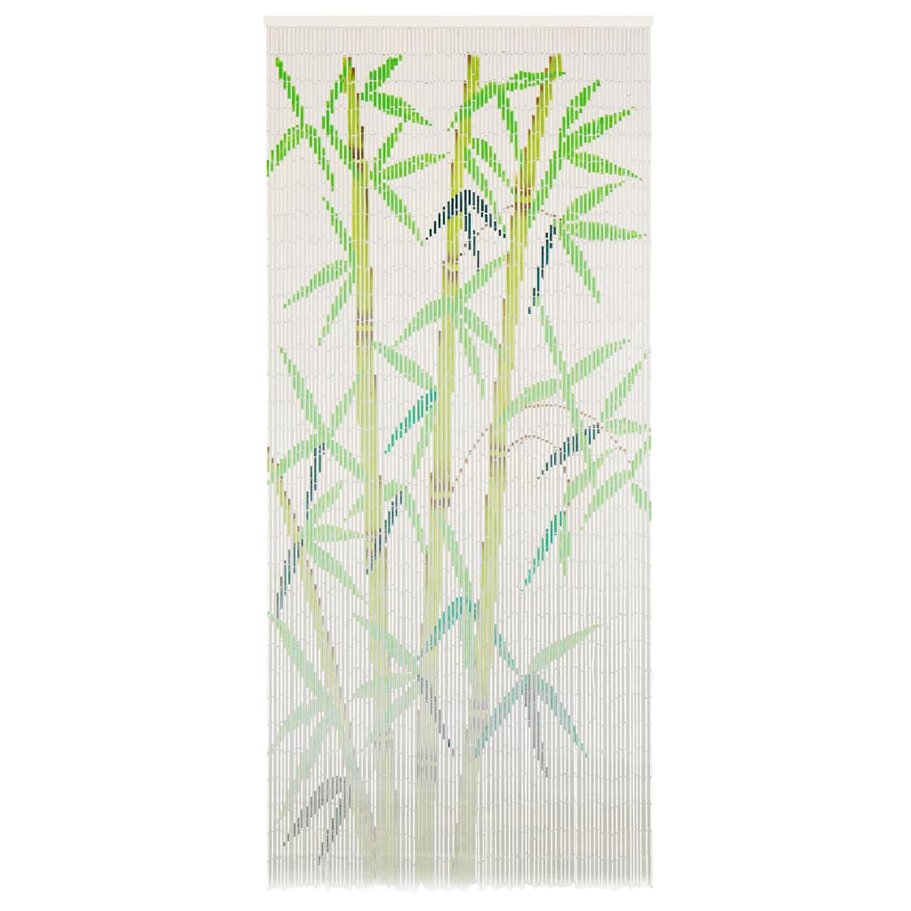 Cortina de bambú para puerta contra insectos 90x200 cm