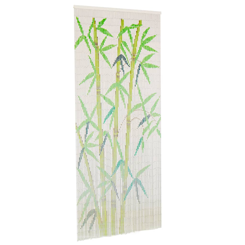 Cortina de bambú para puerta contra insectos 90x200 cm