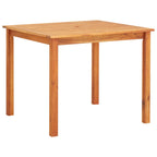 Mesa de comedor de jardín madera maciza de acacia 110x110x75 cm