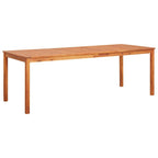 Mesa de comedor de jardín madera maciza de acacia 110x110x75 cm