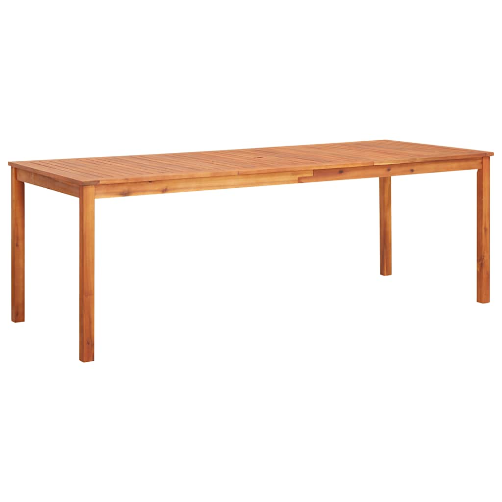Mesa de comedor de jardín madera maciza de acacia 110x110x75 cm