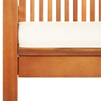 Silla de comedor para jardín con cojín madera maciza de acacia