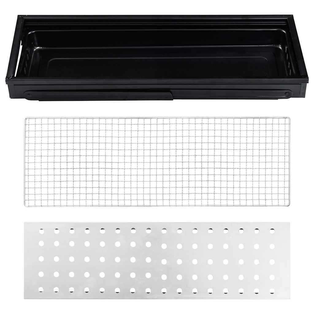 Barbacoa portátil para camping 60x22,5x33 cm