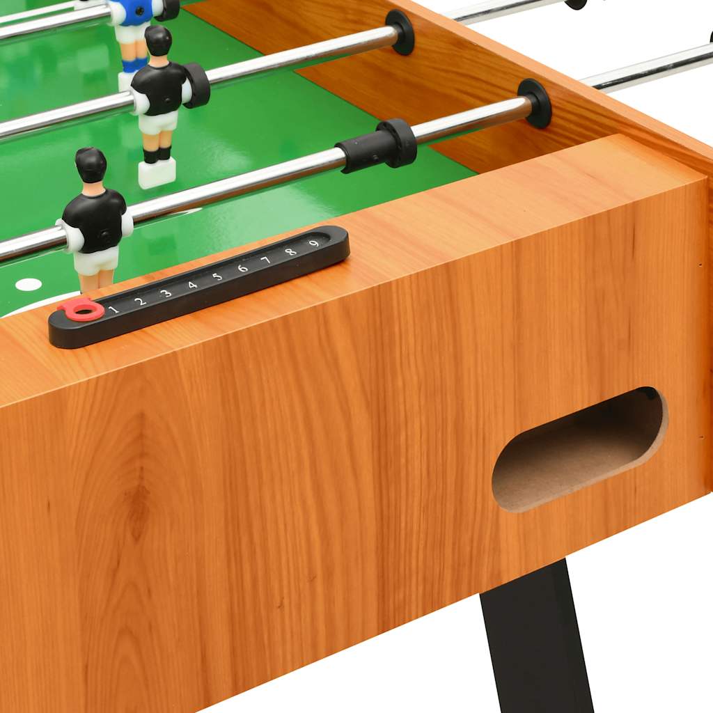 Futbolín plegable marrón claro 121x61x80 cm